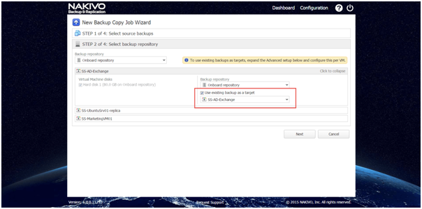 Mapping Source Backups to Existing Backups